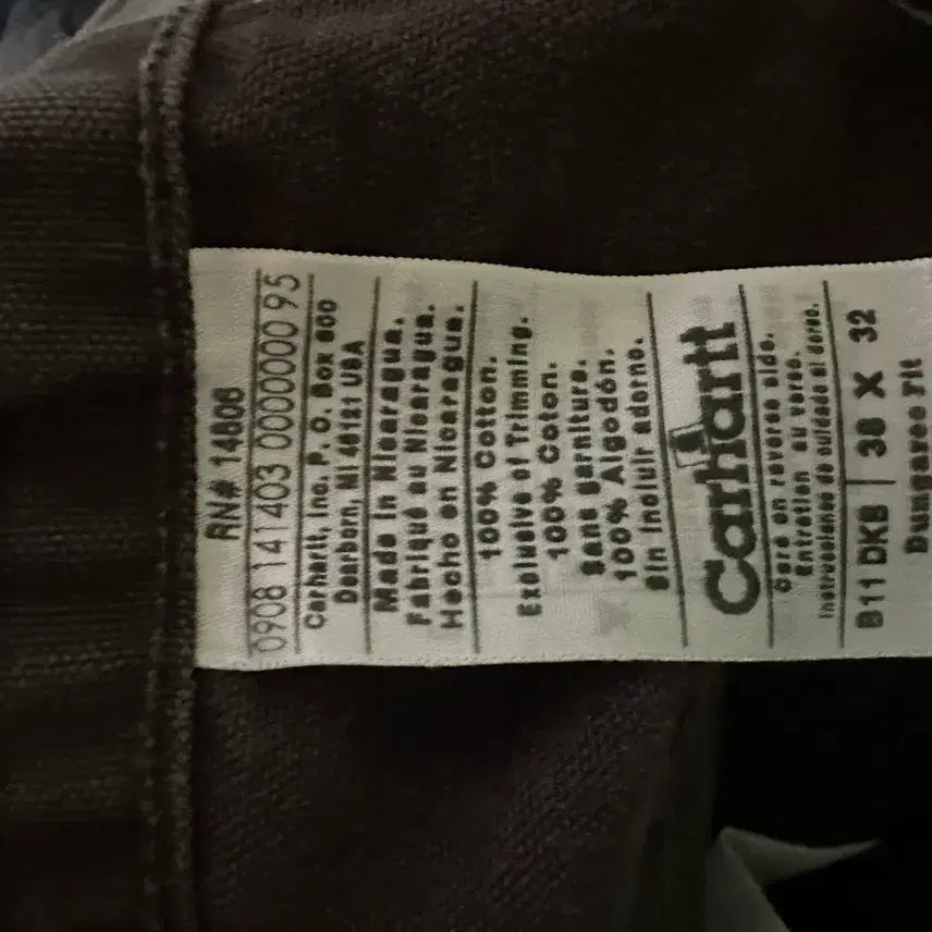 [BUNJANG] Carhartt Single Knee Pants DKB / 칼하트 싱글니 팬츠 <B11>