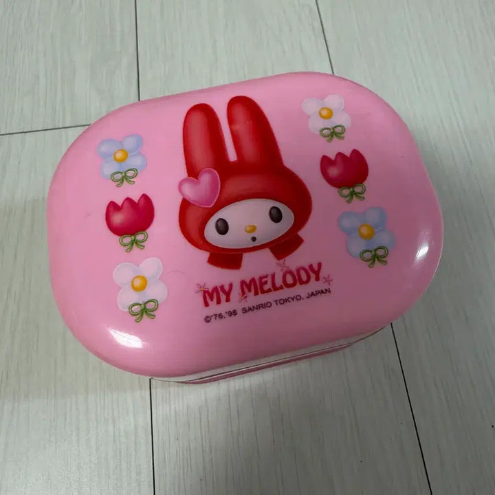 [BUNJANG] Sanrio My Melody Lunch Box / 고전 빨마 빨간 마이멜로디 마멜 도시락 보관함