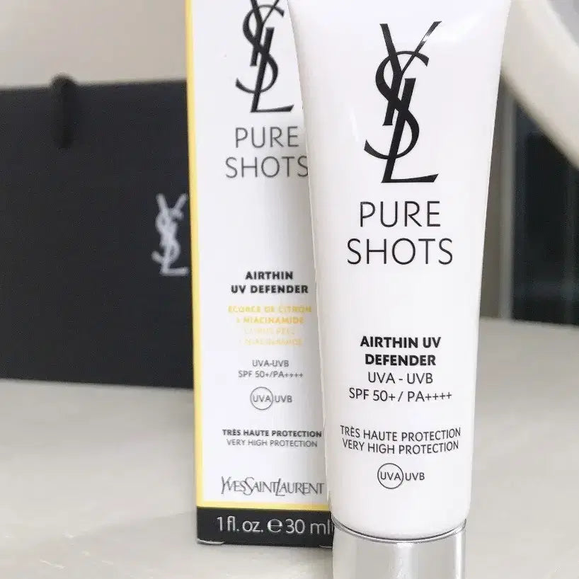[BUNJANG] Yves Saint Laurent Pure Shots Air-Thin UV Defender SPF 50+ PA++++ Sunscreen 30ml / 입생로랑 퓨어샷 에어씬 UV 디펜더 30ml 선크림 썬크림