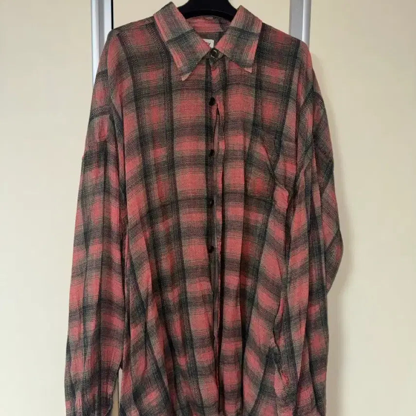[SOLD OUT] 아워레가시 보로우드 셔츠 빅 럼버체크 프린트