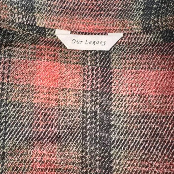 [SOLD OUT] 아워레가시 보로우드 셔츠 빅 럼버체크 프린트
