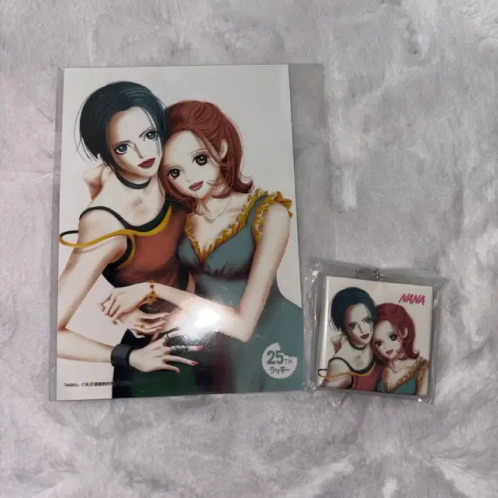 [BUNJANG] Yazawa Ai Nana 25th Anniversary Illustration Postcard CD Keychain Set / 야자와아이 nana 나나 25주년 일러스트 엽서 cd 키링 양도