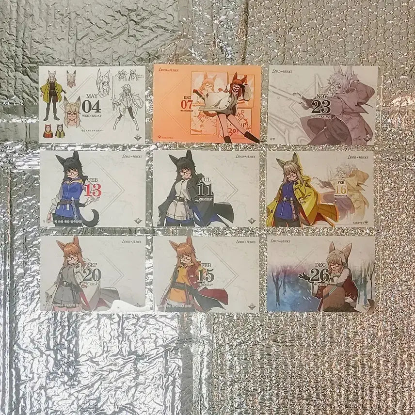 [BUNJANG] Road of Heroes (RoH) Bareta 9-Piece Set / (tt)바레타 9장 로드오브히어로즈 로오히