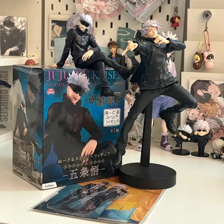 [BUNJANG] Jujutsu Kaisen Gojo Noodle Stopper Figure &amp; Acrylic Standee Set / 주술회전 고죠 피규어 누들스토퍼 고죠 게토 하라혼 아크릴