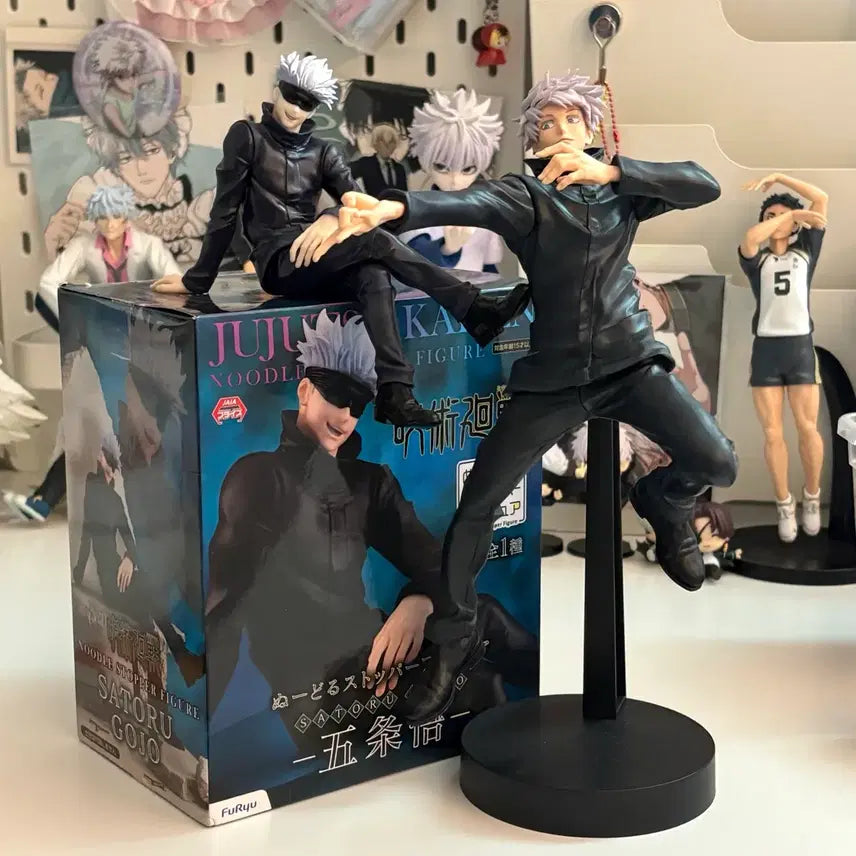 [BUNJANG] Jujutsu Kaisen Gojo Noodle Stopper Figure &amp; Acrylic Standee Set / 주술회전 고죠 피규어 누들스토퍼 고죠 게토 하라혼 아크릴