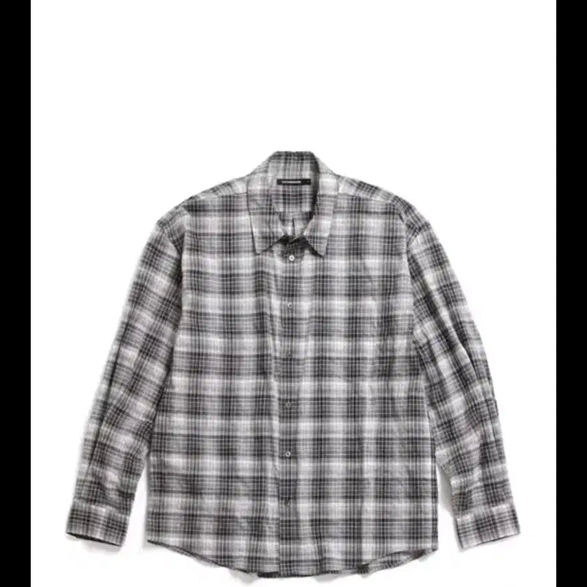 [BUNJANG] Hatching Room Classic Shirt Multi Check Grey / 해칭룸 클래식 셔츠 멀티 체크 그레이