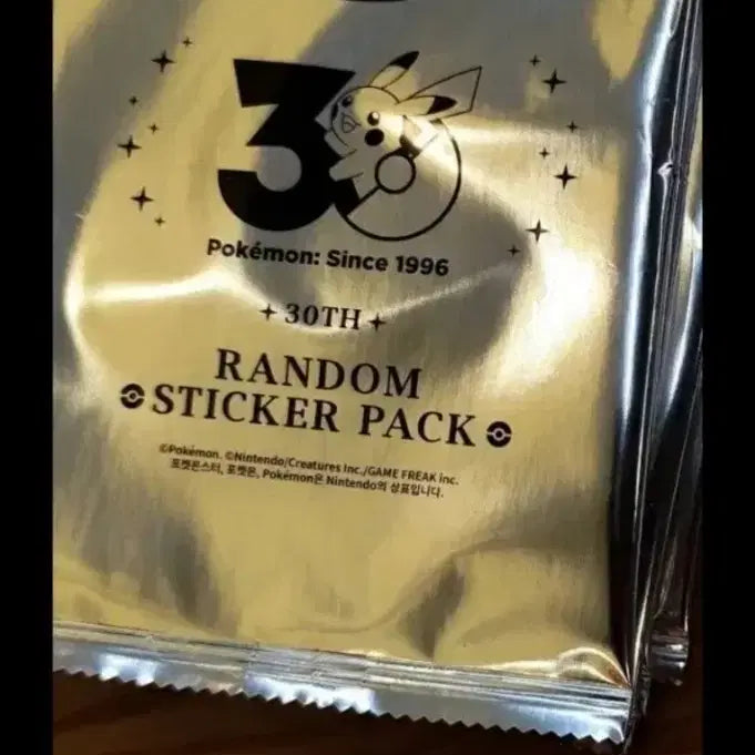 [BUNJANG] Pokemon 30th Anniversary Sticker Pack (10 Packs) / 미개봉 새제품 포켓몬 30주년 스티커팩 10팩 15만원 팝니다 보라매역