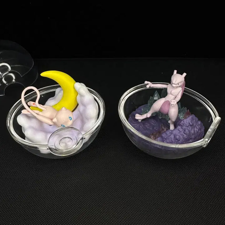 [BUNJANG] Pokemon Re-Ment Terrarium Legendary Pokemon (Mew, Mewtwo) Set / 포켓몬 리멘트 테라리움 전설의포켓몬(뮤,뮤츠)