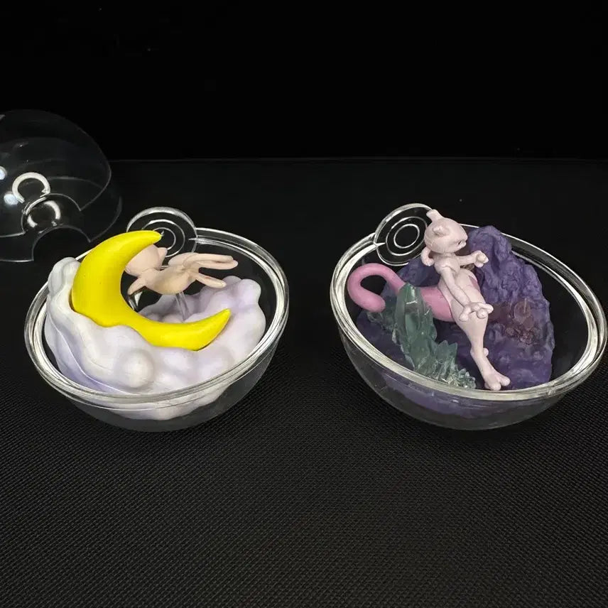 [BUNJANG] Pokemon Re-Ment Terrarium Legendary Pokemon (Mew, Mewtwo) Set / 포켓몬 리멘트 테라리움 전설의포켓몬(뮤,뮤츠)