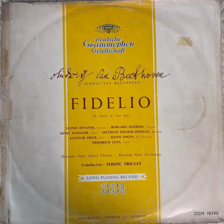 [BUNJANG] Gramophon Original UK Mono Beethoven Fidelio Opera LP Record / 그라모폰 오리지널 영국제 모노 베토벤 피델리오 오페라 LP 1/2