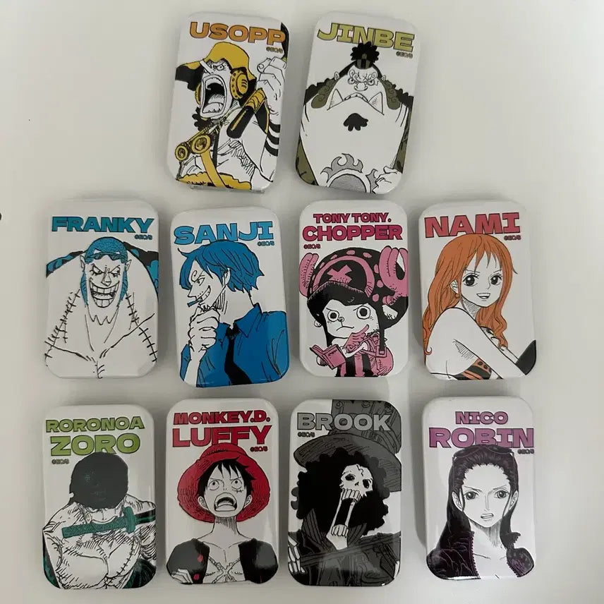 [BUNJANG] One Piece Character Badge Bundle Set / 원피스 뱃지 굿즈 일괄