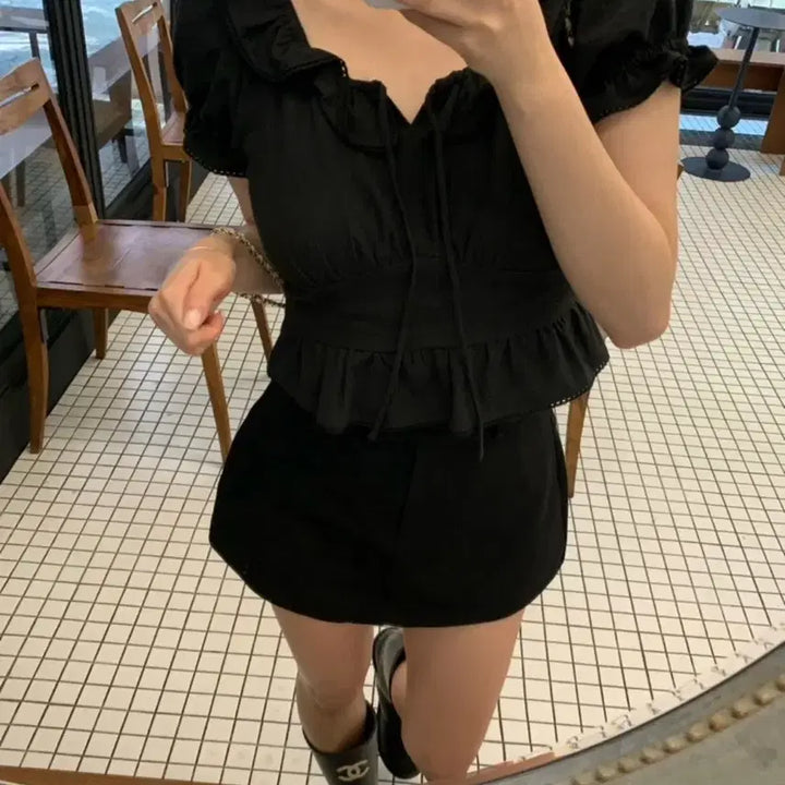 [BUNJANG] Sover Socie Robie Blouse / 소버샵 로지블라우스