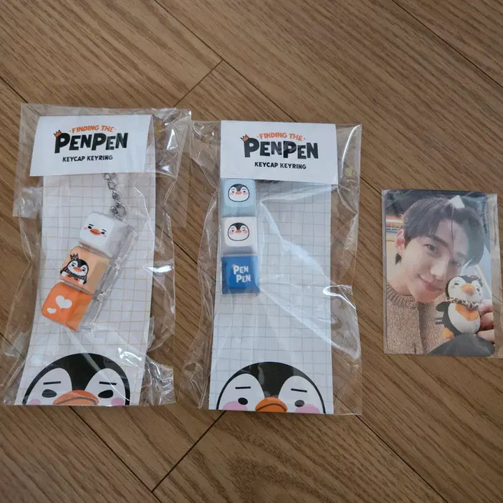 [BUNJANG] Lee Junho Penguin Keyring Bundle Set with Special Photocard and Nepa Catalog / 이준호 팝업 펭펭키캡키링 2종+특전 포카 1종+네파카다로그 일괄