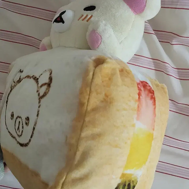 [BUNJANG] Rilakkuma Korilakkuma Fruit Sando Plush Doll Mascot / 코리락쿠마 후르츠산도 과일샌드 누이 인형 마스코트