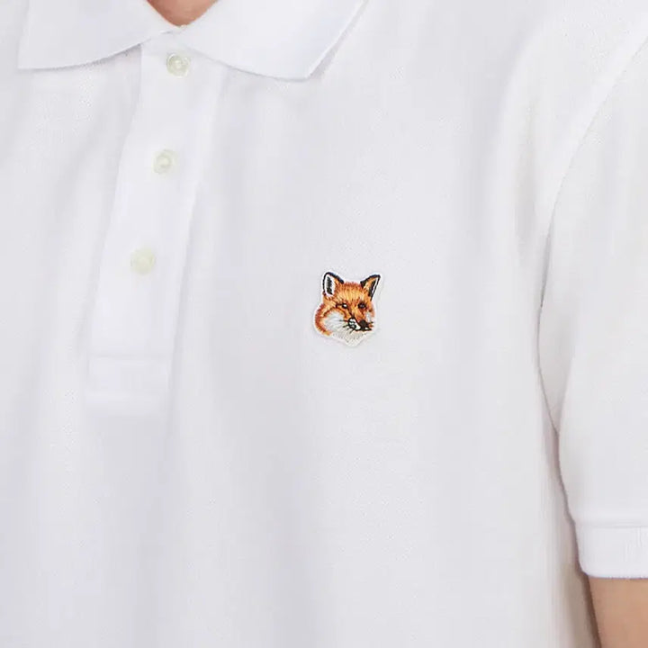 [BUNJANG] Maison Kitsune Fox Head Classic Short Sleeve Polo Shirt / 메종 폭스헤드 클래식 카라반팔티