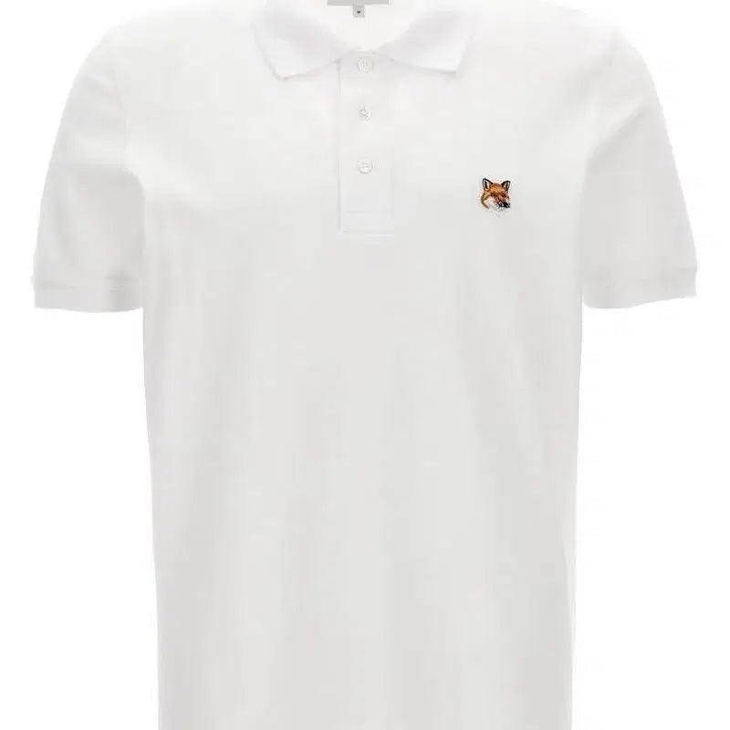 [BUNJANG] Maison Kitsune Fox Head Classic Short Sleeve Polo Shirt / 메종 폭스헤드 클래식 카라반팔티