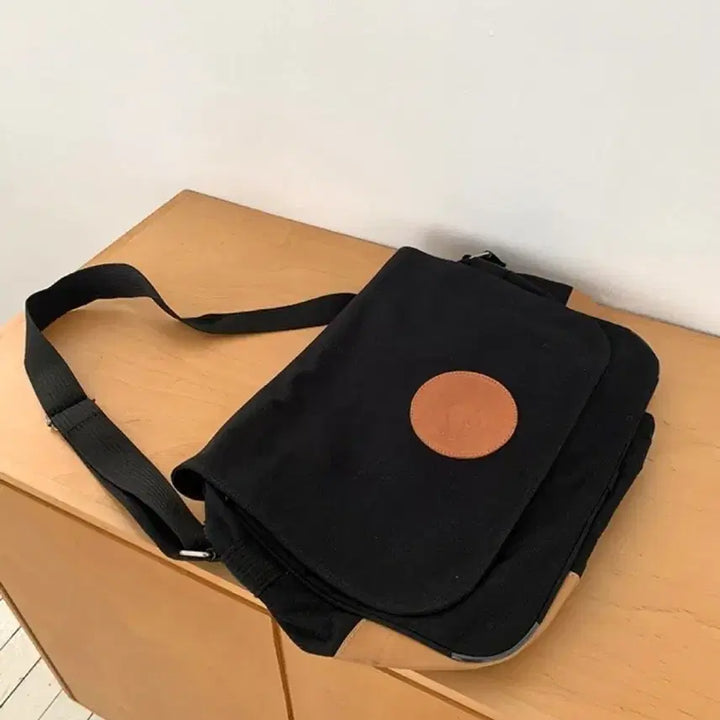 [BUNJANG] Courreges 90s Vintage Cotton Leather Crossbody Bag (Deadstock) / 꾸레쥬 Courreges 빈티지 크로스백 (90s / Deadstock)
