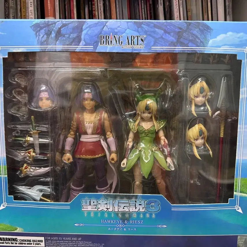 [BUNJANG] Bring Arts Trials of Mana Hawkeye &amp; Riesz Figure / 브링아츠 성검전설 3 호크아이&amp;리스 팝니다.