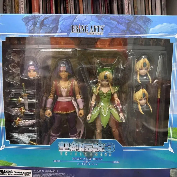 [BUNJANG] Bring Arts Trials of Mana Hawkeye &amp; Riesz Figure / 브링아츠 성검전설 3 호크아이&amp;리스 팝니다.
