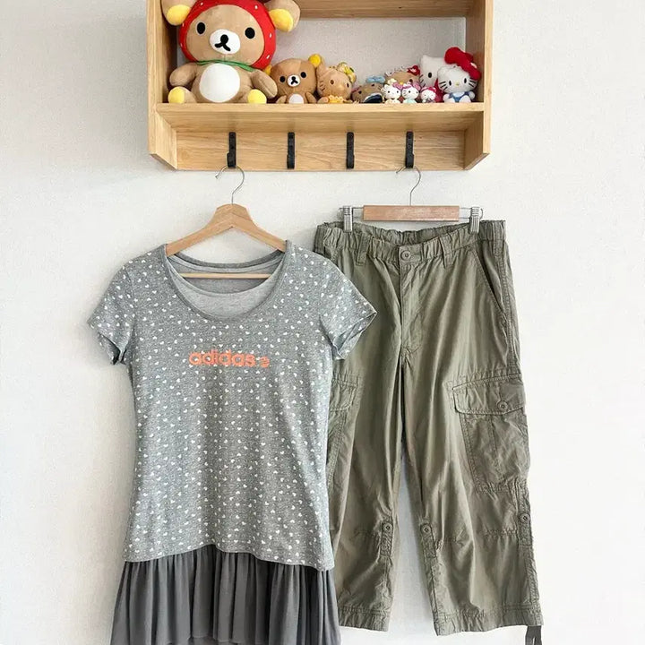 [BUNJANG] Japanese Vintage Kitsch Hippie Layered Coord Set / 일본빈티지 키치 괴짜 히피 하구미 스즈코 그런지 레이어드 코디세트
