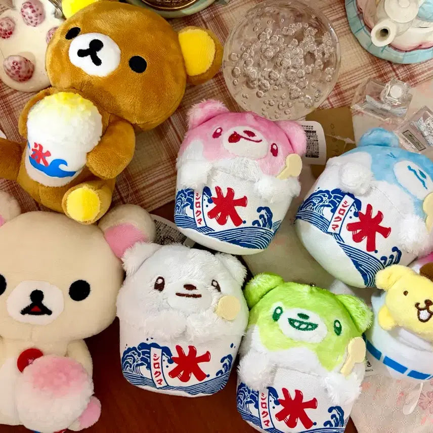 [BUNJANG] San-X Rilakkuma Korilakkuma Bingsu Set (7 Items Bundle) / (무배/오늘까지 할인)산엑스 리락쿠마 코리락쿠마 빙수세트 (7종 일괄)