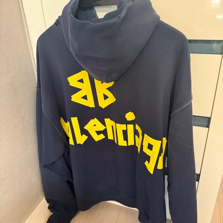 [BUNJANG] Balenciaga Tape Type Hoodie / 발렌시아가 테이프 타입 후드 (백화점 정품)