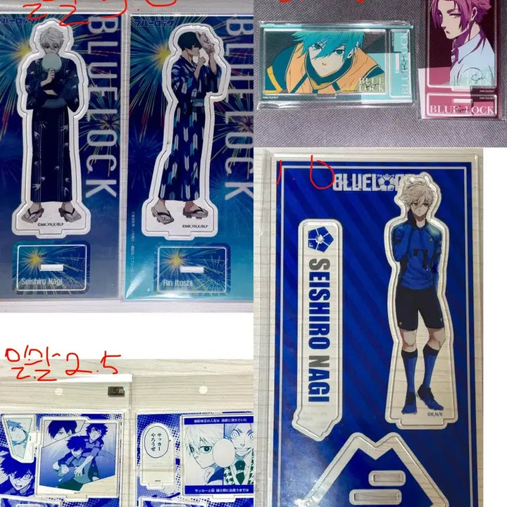 [BUNJANG] Blue Lock Acrylic Stands (Isagi, Nagi, Sae, Rin) / 블루록 아크릴 처분(이사기/나기/사에/린)