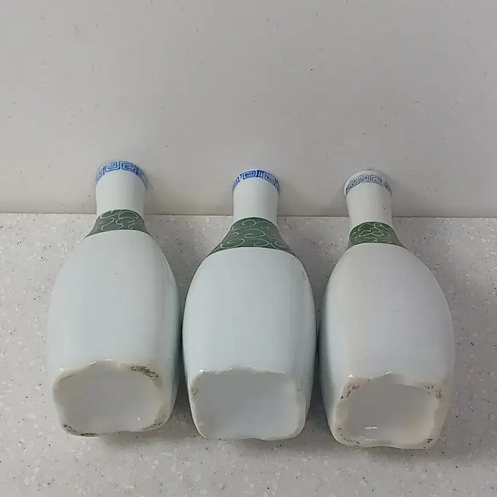 [BUNJANG] Antique Japanese Celadon Tokkuri Sake Bottle Vase Set / 일본 도자기 사케병 술병 서빙 병 골동품  빈티지 화병3개