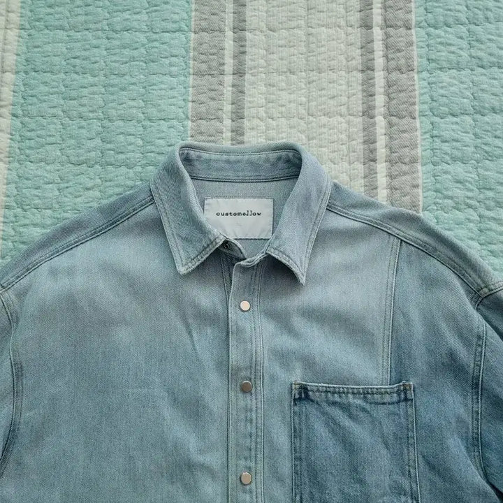 [BUNJANG] Customellow Oversized Denim Shirt Jacket / 커스텀 멜로우 Customellow 오버핏 셔츠형 데님자켓 M 105