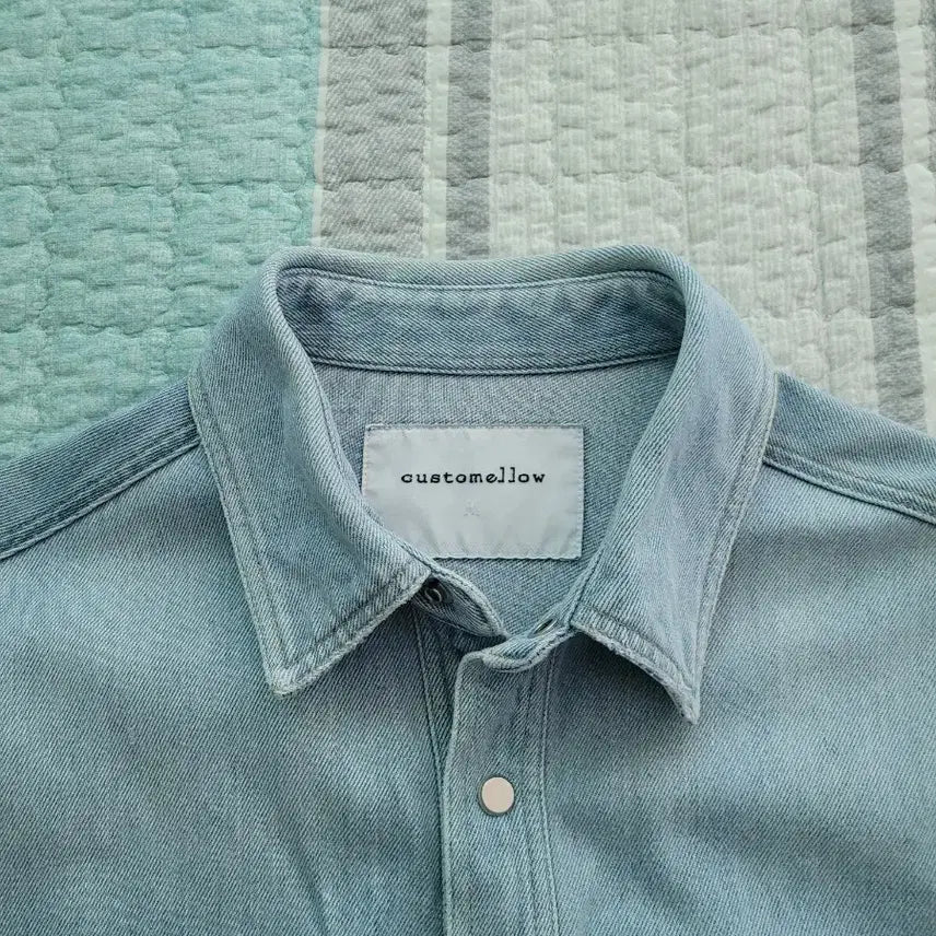 [BUNJANG] Customellow Oversized Denim Shirt Jacket / 커스텀 멜로우 Customellow 오버핏 셔츠형 데님자켓 M 105
