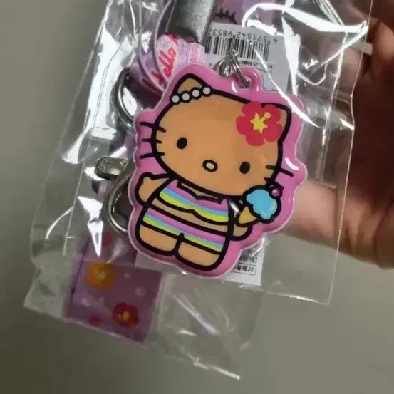 [BUNJANG] Sanrio Hello Kitty Go Go Girl Series Tanning Kitty Neck Strap / 산리오 헬로키티 키티 고고걸 시리즈 넥스트랩 태닝키티
