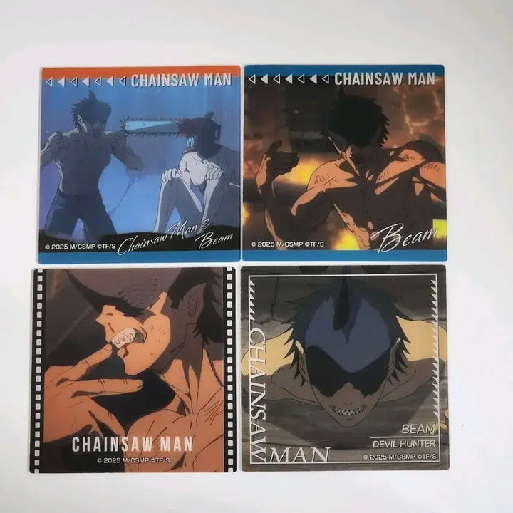 [BUNJANG] Chainsaw Man Beam Square Clear Card Bundle Set / 일괄) 체인소맨 빔 스퀘어 클리어 카드