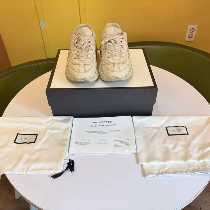 [BUNJANG] Gucci Rhyton Logo Strap Shoes Size 6 / 구찌 라이톤 띠로고 6사이즈