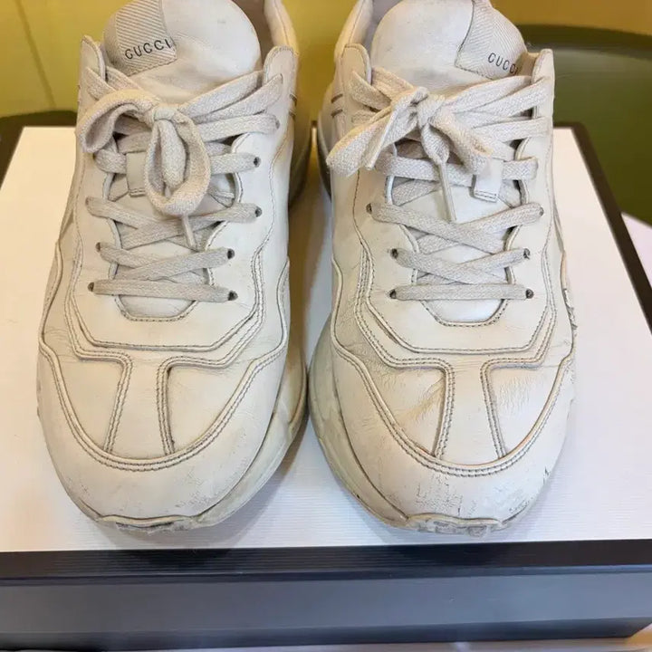 [BUNJANG] Gucci Rhyton Logo Strap Shoes Size 6 / 구찌 라이톤 띠로고 6사이즈