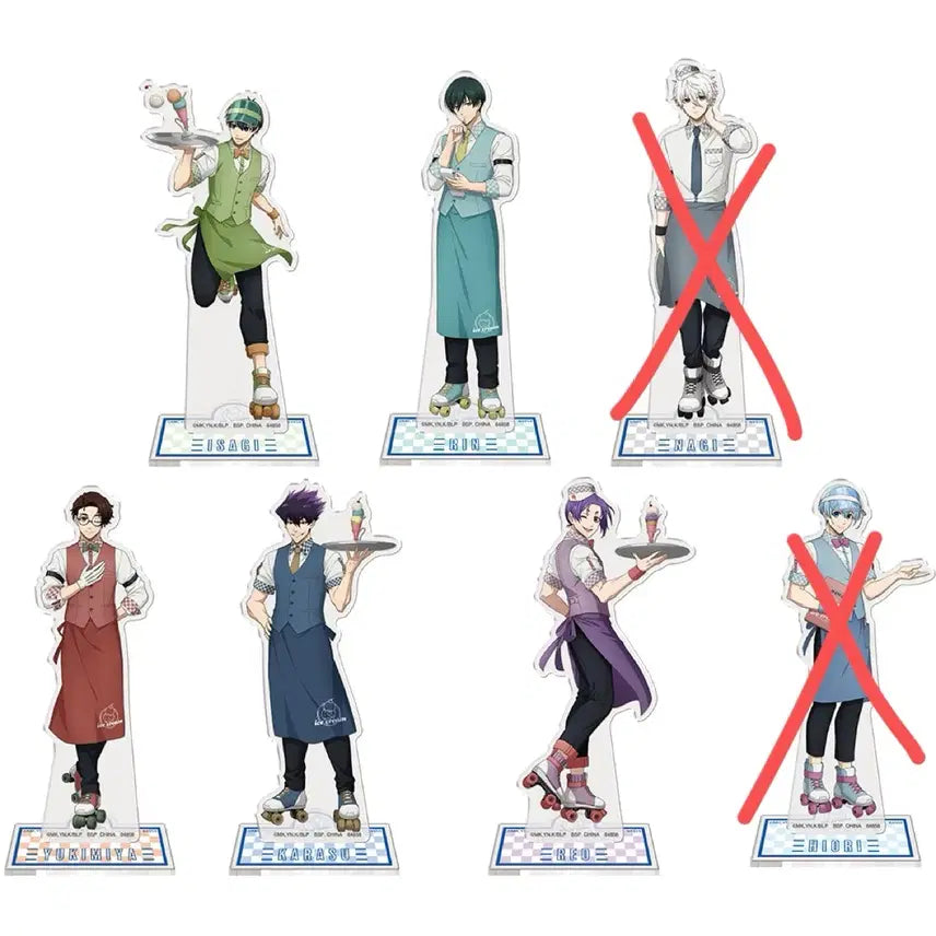 [BUNJANG] Blue Lock Ichiban Kuji ~Day Off~ E Prize Acrylic Stands Set (5 Types) / (개봉전시) 블루록 제일복권 ~day off~ E상 아크릴 스탠드 5종