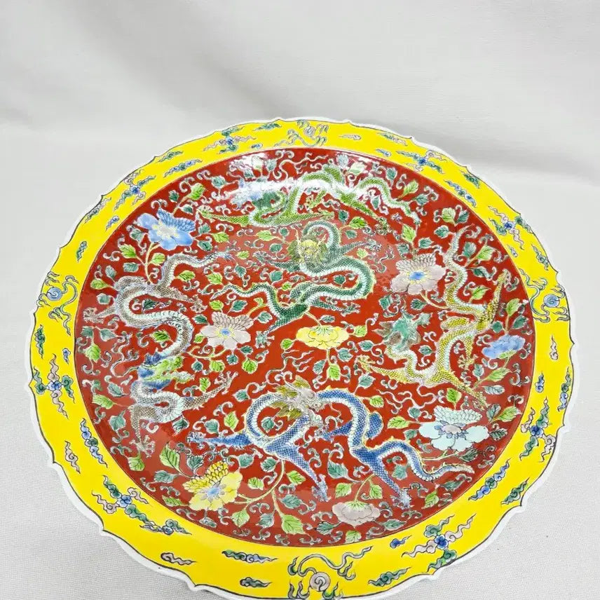 [SOLD OUT] 중국도자기 오채 분채 대반