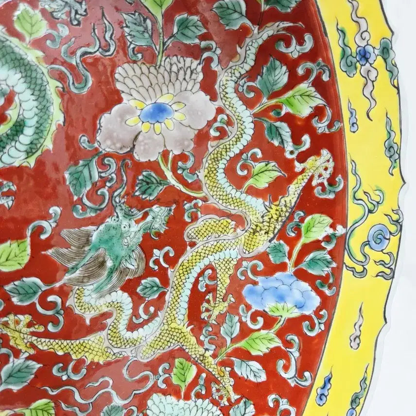[SOLD OUT] 중국도자기 오채 분채 대반