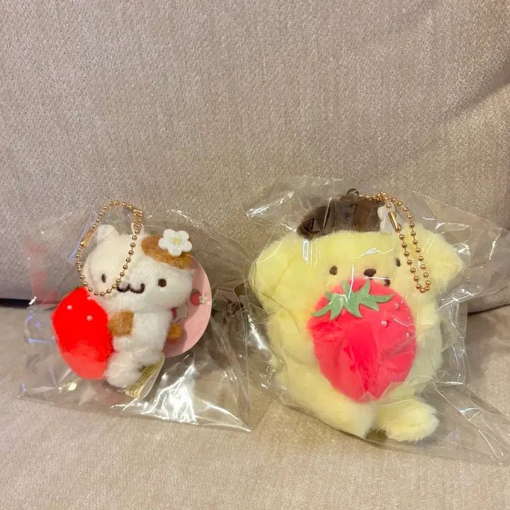 [BUNJANG] Sanrio Pompompurin Ichigo Strawberry Series Muffin Bagel Scone Plush / 새상품) 정품 폼폼푸린 이치고 딸기 시리즈 머핀 베이글 스콘