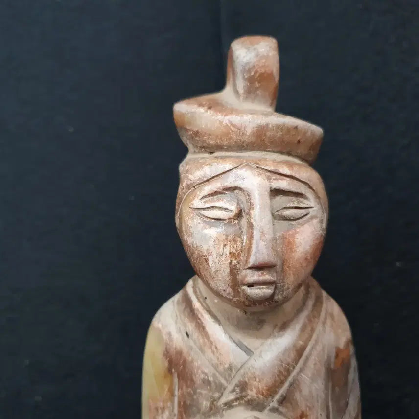 [BUNJANG] Excavated Jin Dynasty Court Lady with Jade Artifact Figurine / (수원만물)출토 당대 궁녀상 옥기