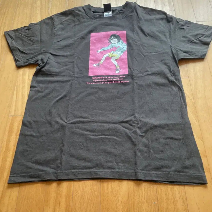 [BUNJANG] Shishamo Korea Tour L Size T-Shirt / [L] 시샤모 내한 티셔츠