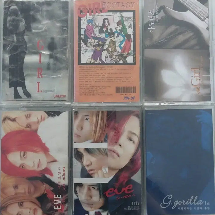 [BUNJANG] Various Artists - CD and Cassette Tape Bundle (Girl Groups 1-3, Eve 3-4, G.Gorilla 1) / [추억소환] 걸 1집~3집(사진/포스터)+이브+G.고릴라 카세트테이프