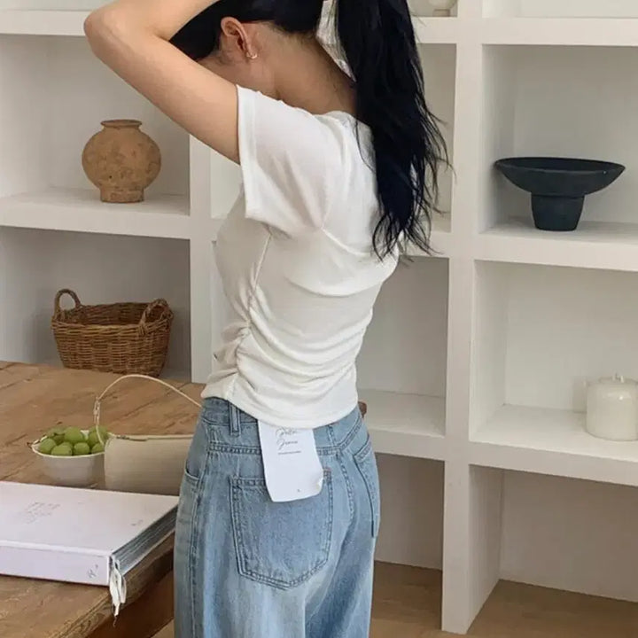 [BUNJANG] Benito Layered Short-Sleeve T-Shirt / 베니토 레이어드 반팔