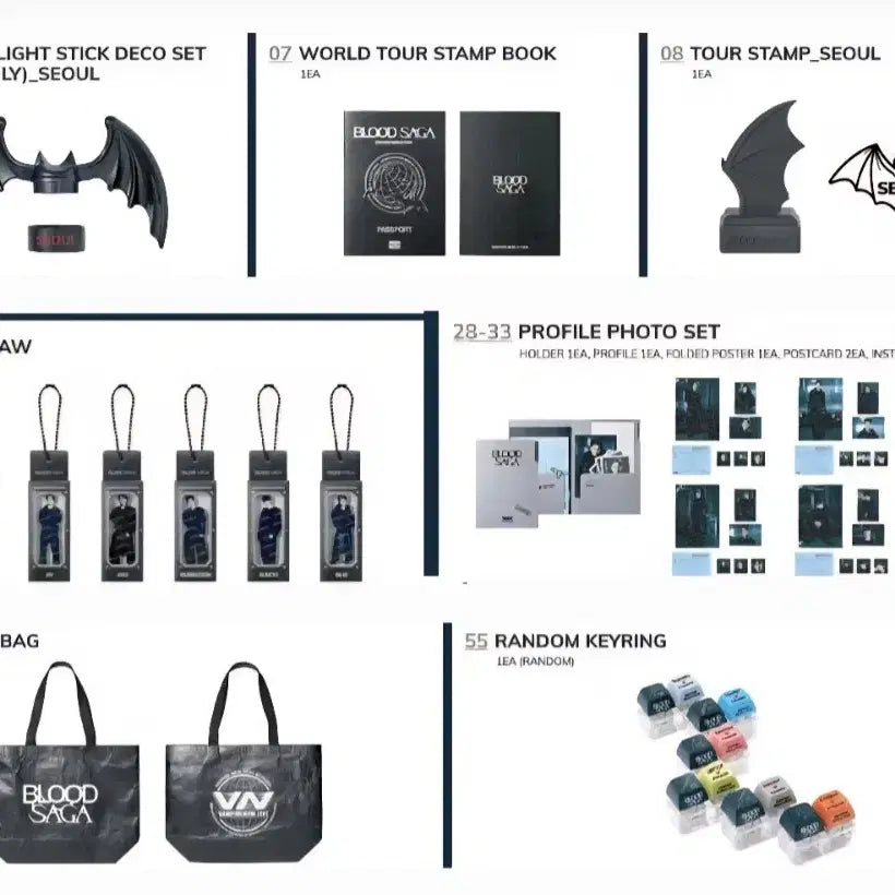 [BUNJANG] ENHYPEN Blood Sanghae Seoul Concert MD Goods Bundle Set / 엔하이픈 블러드 사가 서울 콘서트 엠디 굿즈