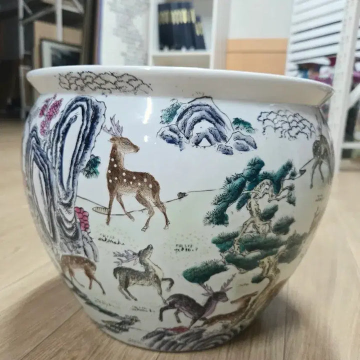 [BUNJANG] Chinese Porcelain Vase Fish Tank / 중국도자기 분채 항 어항