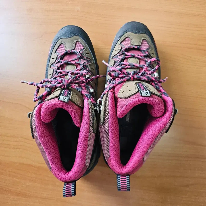 [BUNJANG] Campeline Hiking Boots Pink Brown / 캠프라인 등산화 핑크 브라운