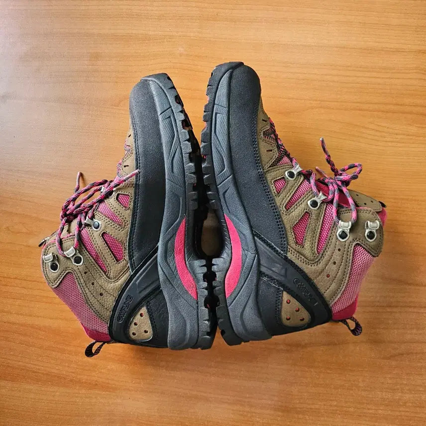 [BUNJANG] Campeline Hiking Boots Pink Brown / 캠프라인 등산화 핑크 브라운
