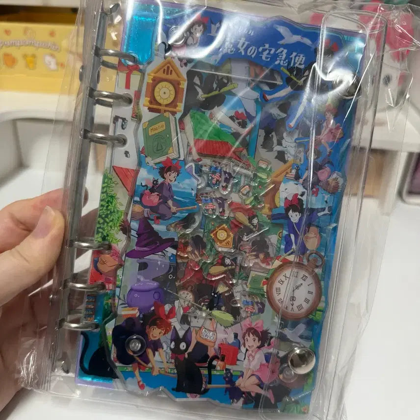 [BUNJANG] Ghibli A6 Acrylic Binder with Acrylic Shaker Diary / [새상품] 지브리A6 아크릴바인더 현금생활 아크릴쉐이커 다이어리
