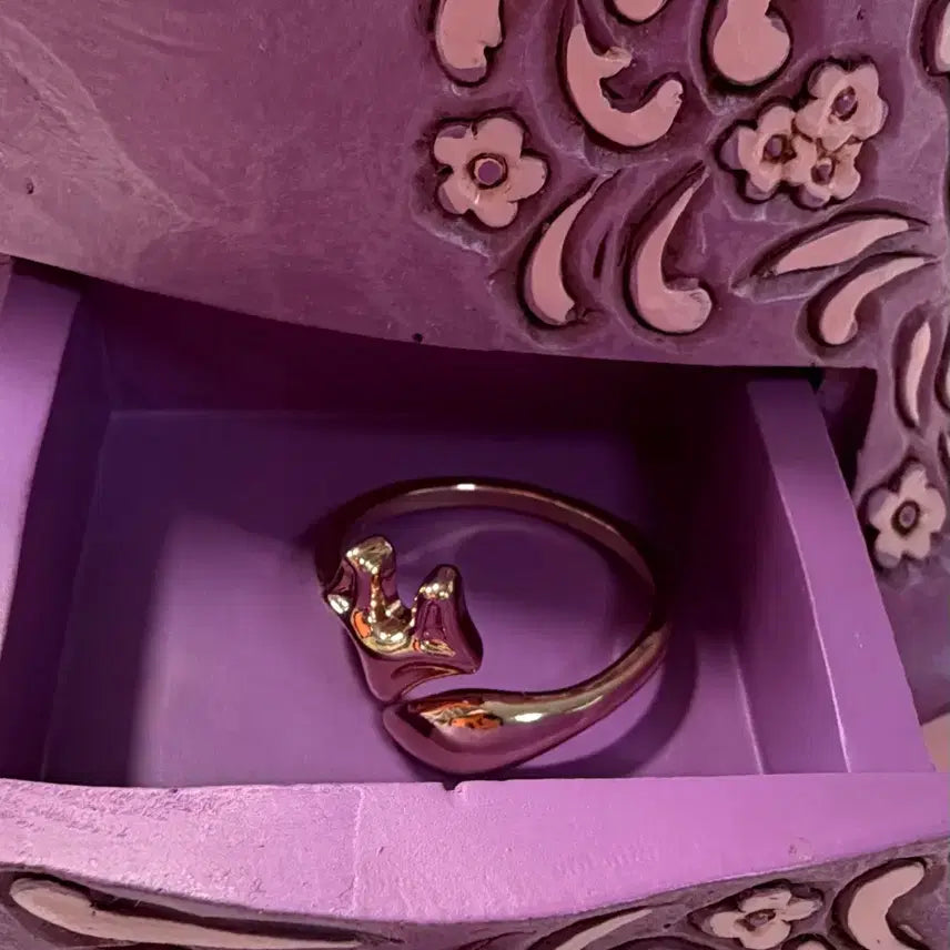 [BUNJANG] Japanese Gold Plated Lucky Fox Ring (One Size) / 일본도금 행운반지 여우링(프리사이즈)