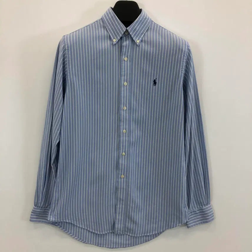 [BUNJANG] Polo Ralph Lauren Performance Striped Shirt Sky Blue S / 폴로 랄프로렌 퍼포먼스 상위라인셔츠 S 90-95 스카이블루