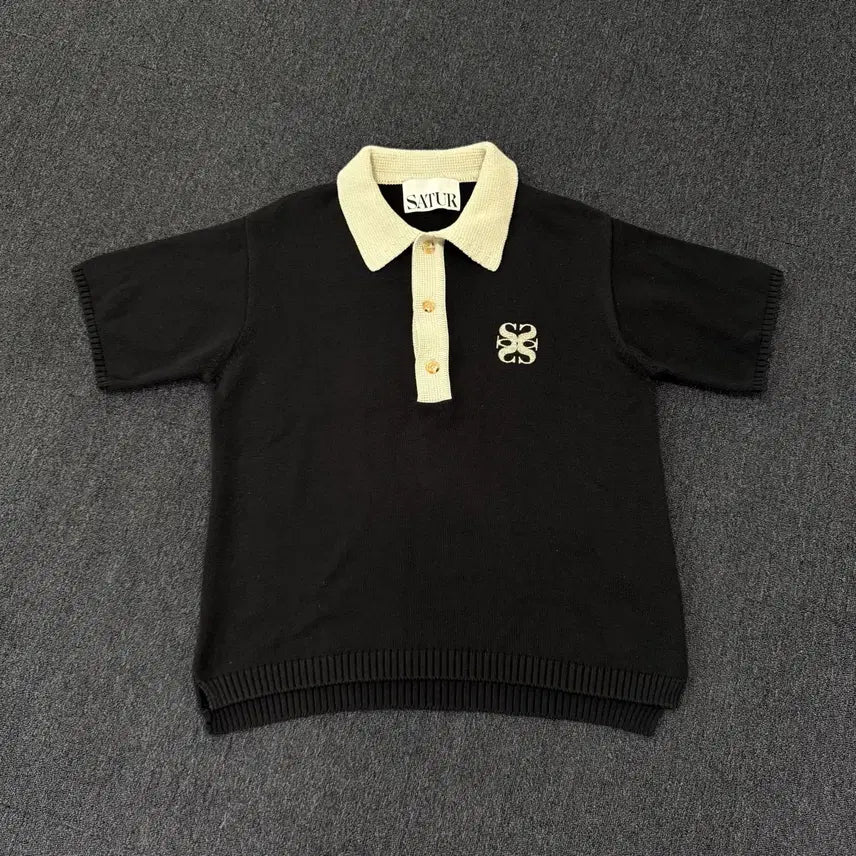 [BUNJANG] Sotte R.N. Napoli Collar Knit Short Sleeve T-Shirt / 세터 나폴리 카라니트 반팔티